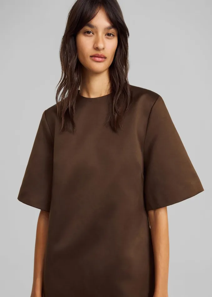 Women By Malene Birger Harperz Dress 8211 Dark Mahogany The Frankie Shop Dresses