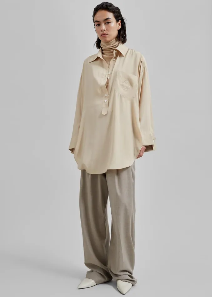 Women By Malene Birger Maye Blouse 8211 Nomad The Frankie Shop Tops