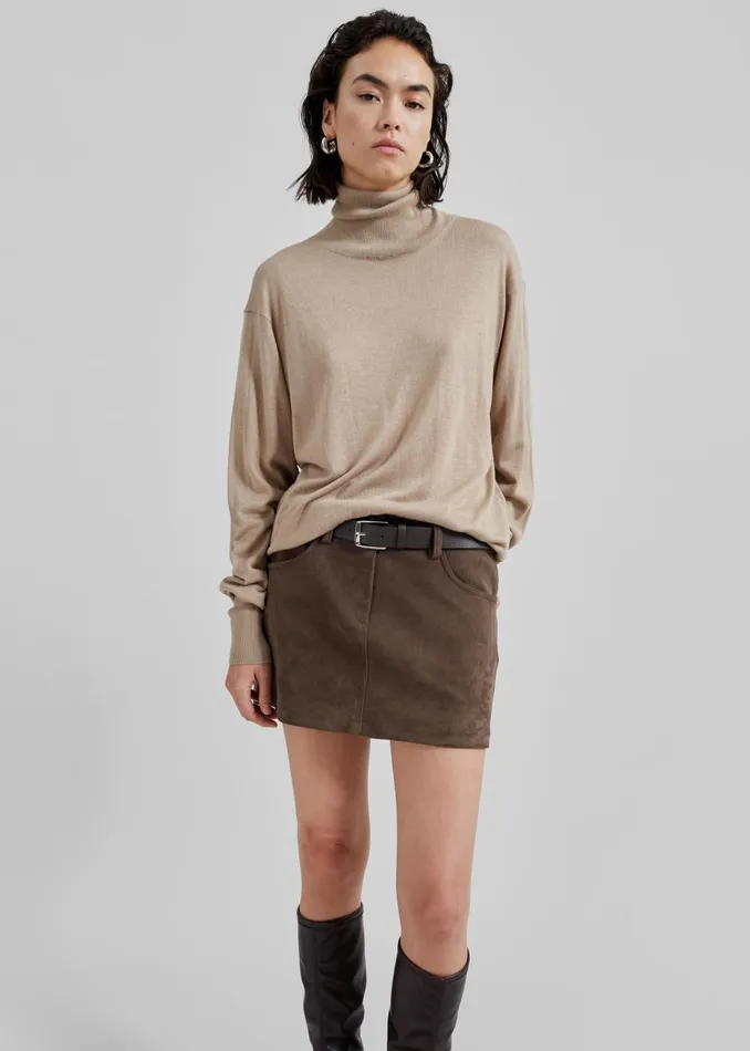 Women By Malene Birger Mohsen Turtleneck 8211 Nomad The Frankie Shop Knitwear