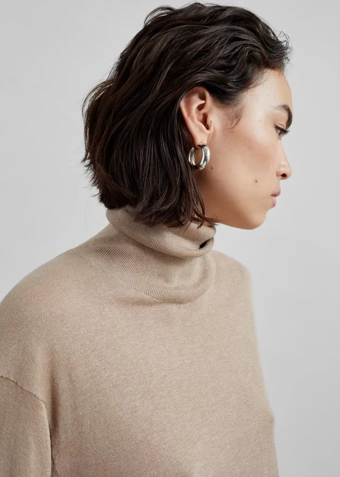 Women By Malene Birger Mohsen Turtleneck 8211 Nomad The Frankie Shop Knitwear