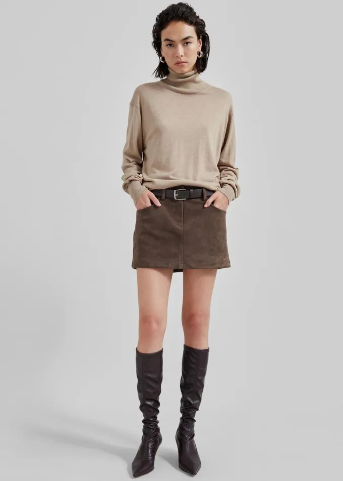 Women By Malene Birger Mohsen Turtleneck 8211 Nomad The Frankie Shop Knitwear