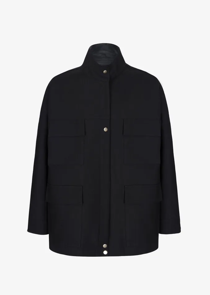 Women Cairo Safari Jacket 8211 Black The Frankie Shop Outerwear