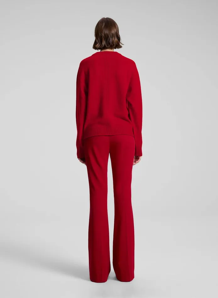 Women Calven Cashmere V Neck Sweater Really Red ALC Knitwear
