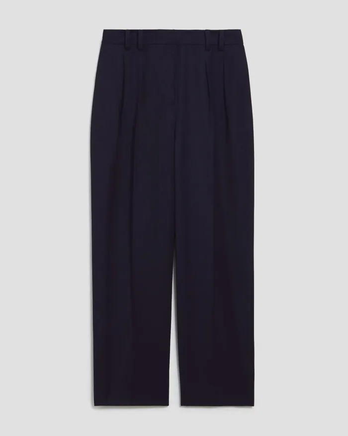 Women Camille 8211 Pleated Trousers Night Sky Comptoir Des Cotonniers Trousers