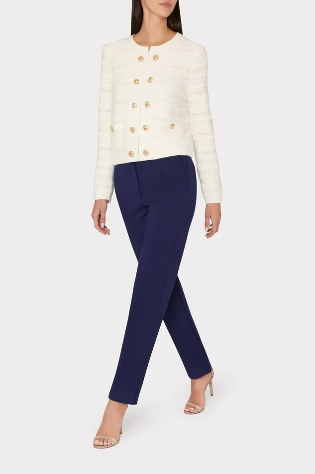 Women Cardigans Milly Textured Knit Cardigan Ecru Women Cardigans Milly Textured Knit Cardigan Ecru