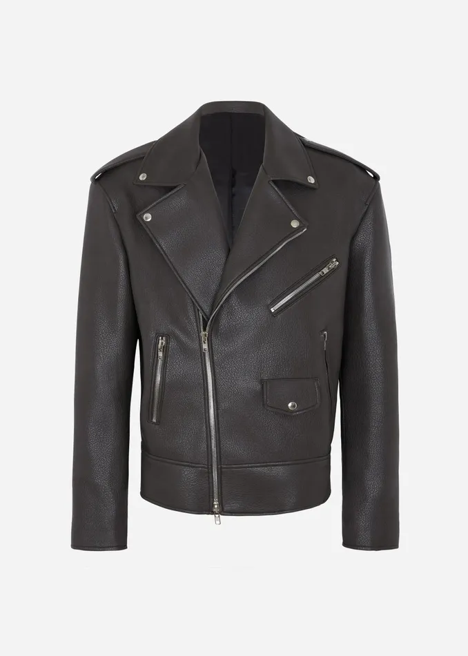 Women Chicago Oversized Biker Jacket 8211 Charcoal The Frankie Shop Outerwear