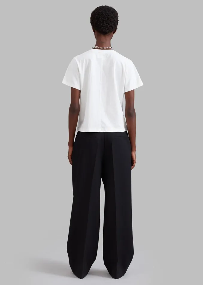 Women Cian Pintuck Trousers 8211 Black The Frankie Shop Bottoms
