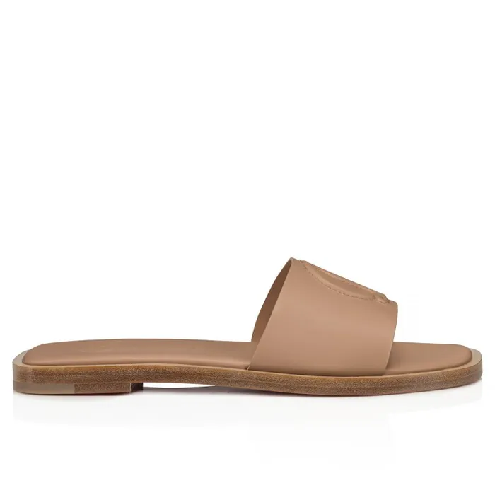 Women CL Mule Mules 8211 Calf Leather 8211 Leche Christian Louboutin Mules