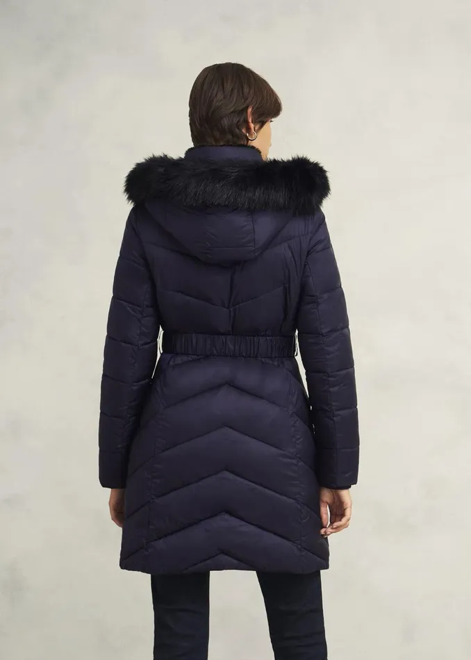 Women Coats and Jackets Hobbs Alis Puffer Navy