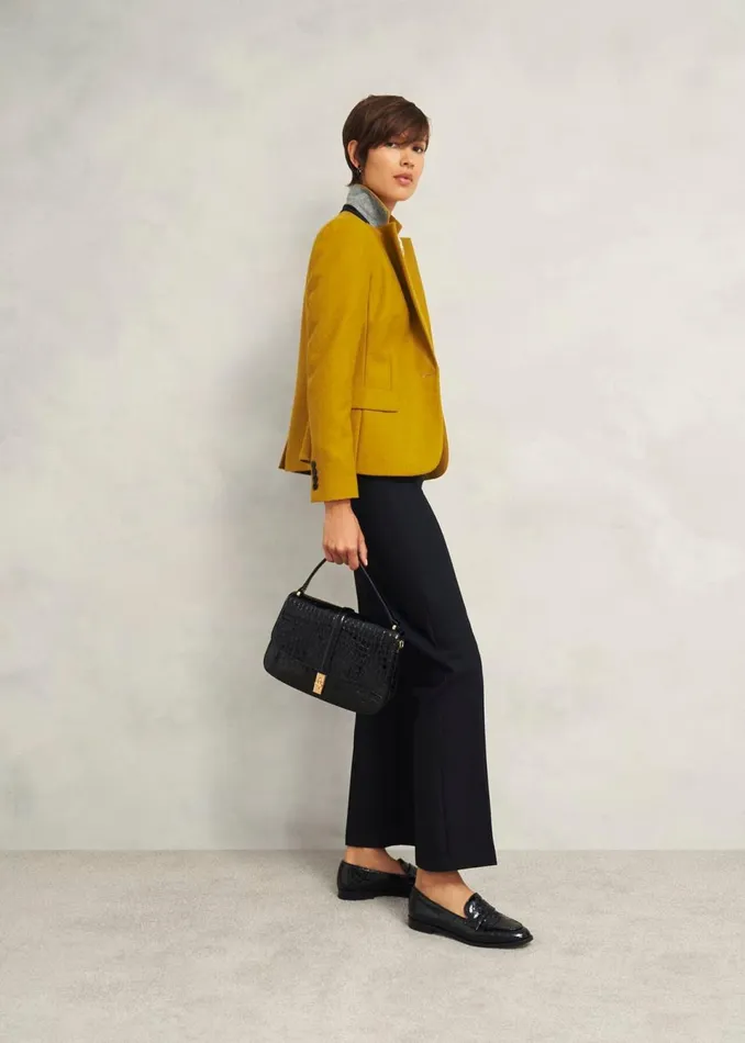 Women Coats and Jackets Hobbs Blake Wool Jacket Ochre