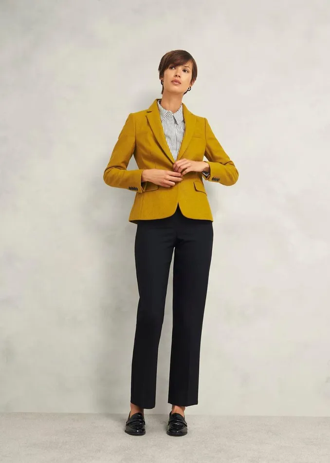 Women Coats and Jackets Hobbs Blake Wool Jacket Ochre