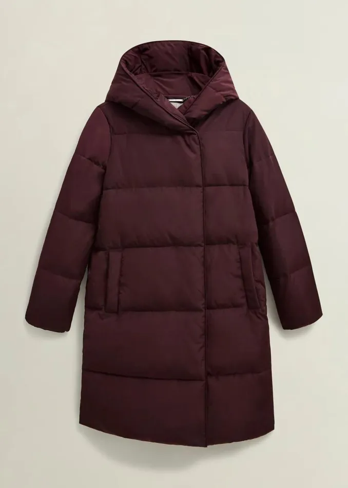 Women Coats and Jackets Hobbs Darla Puffer Wine