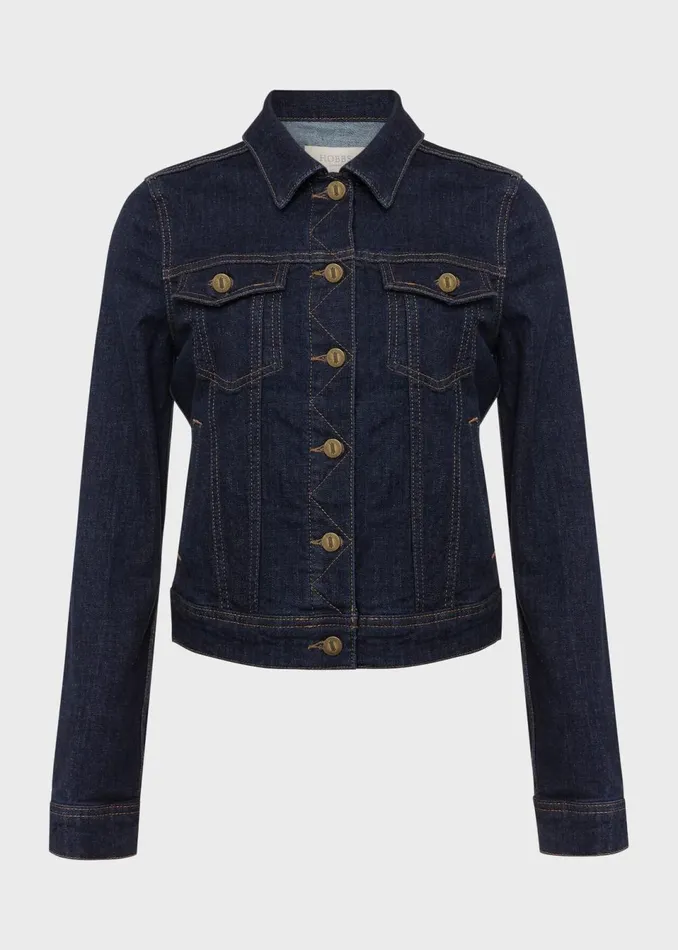 Women Coats and Jackets Hobbs Mariam Jacket Indigo
