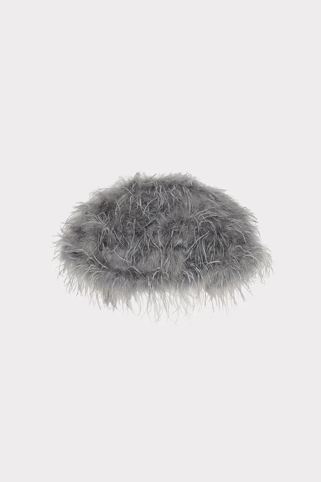 Women Coats and Jackets Milly Feather Bolero Pewter Women Coats and Jackets Milly Feather Bolero Pewter