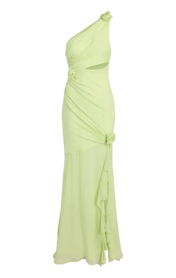 Women Cocktail and Evening Cinq Sept Kaleb Gown Pistachio