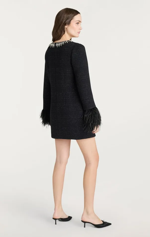 Women Cocktail and Evening Cinq Sept Static Boucle Kas Dress Black