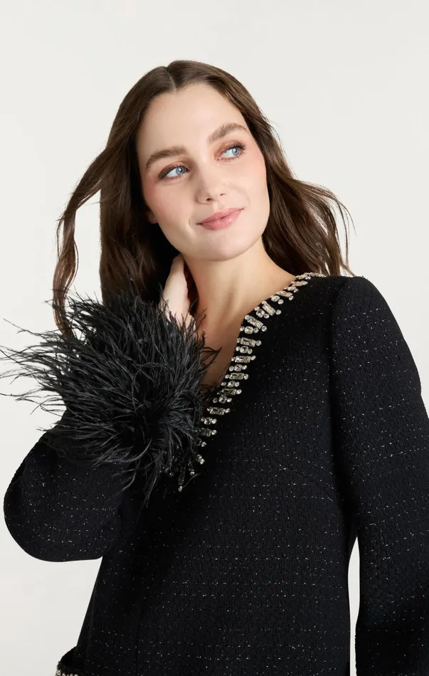Women Cocktail and Evening Cinq Sept Static Boucle Kas Dress Black