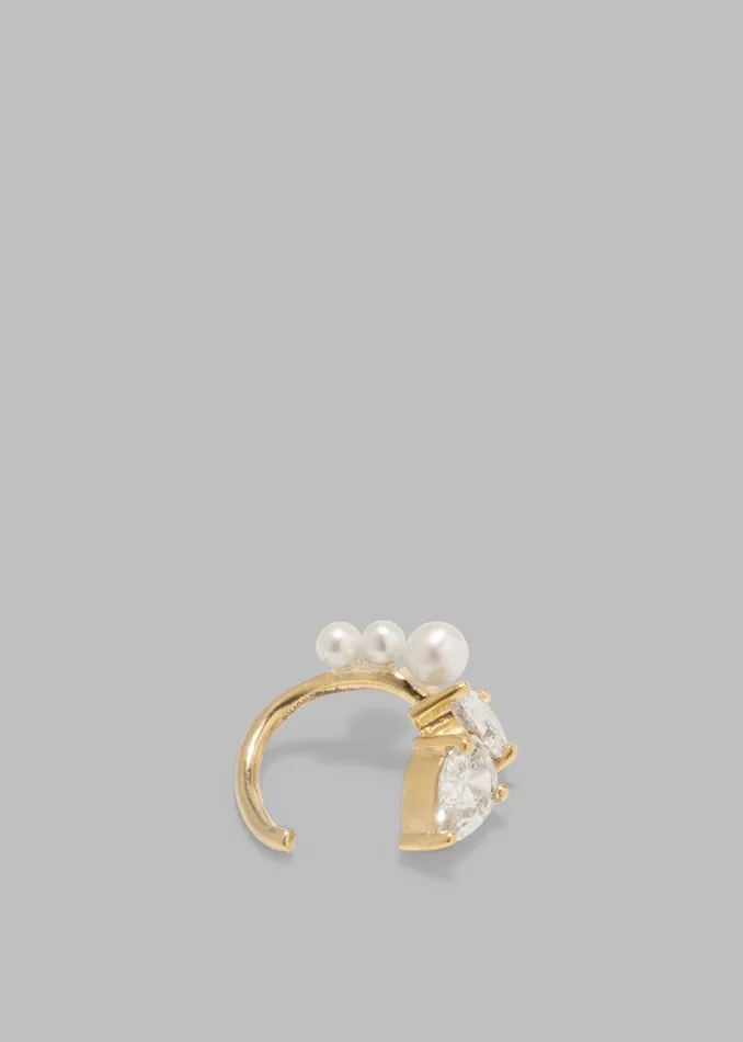 Women Completedworks Chasing Shadows Ear Cuff 8211 Gold The Frankie Shop