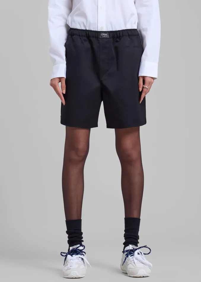 Women Coperni Boxer Shorts 8211 Black The Frankie Shop Bottoms
