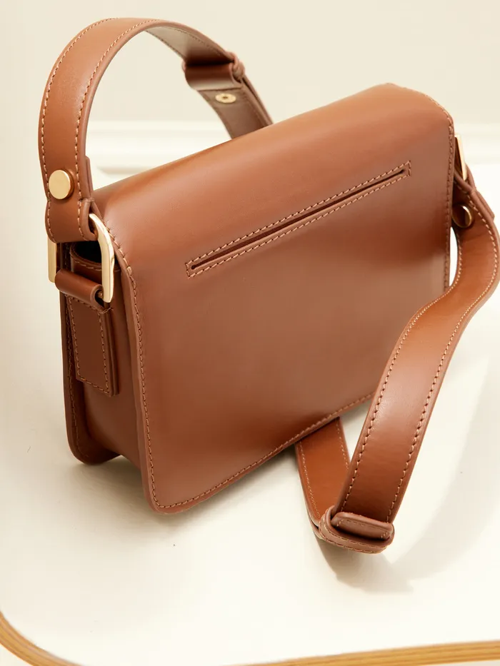 Women Cyrillus Accessories Messenger Bag 8211 Small Leather Goods Collection Tan
