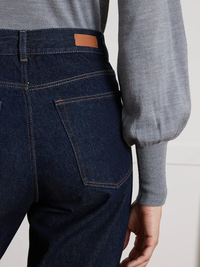 Women Cyrillus Clothing Camille Relaxed Organic Cotton Jeans With EcoFriendly Wash Denim Brut