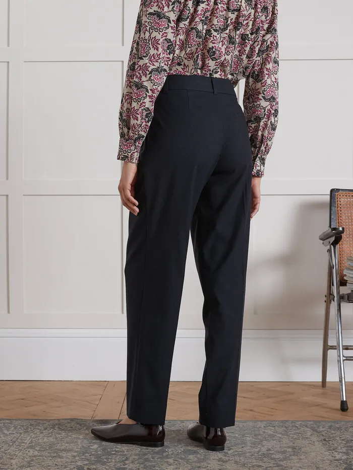 Women Cyrillus Clothing Eulalie Carrot Trousers Encre