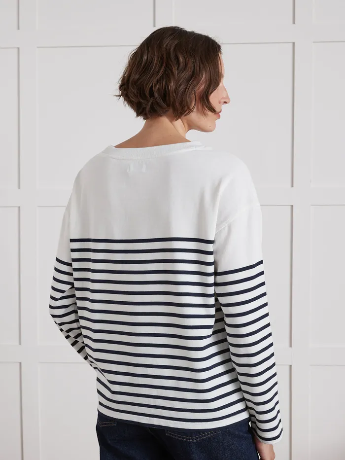 Women Cyrillus Clothing Organic Cotton SailorStripe TShirt 8211 The 034Classic La Franaise034 Collection Rayure Encre