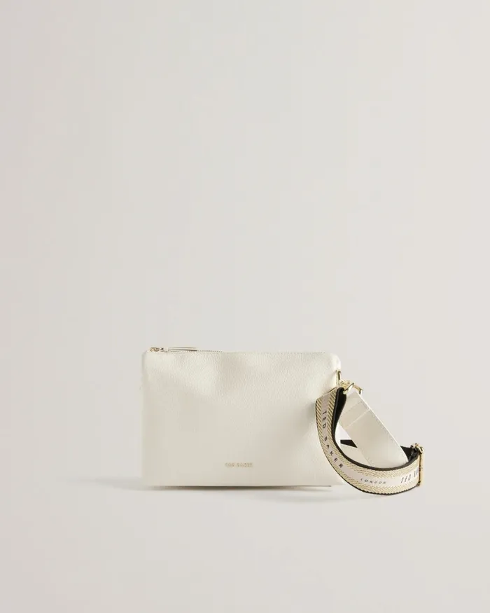 Women DELPHIA 8211 Branded Webbing Crossbody Bag White Ted Baker Crossbody Bags