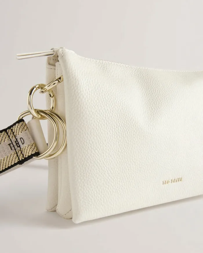 Women DELPHIA 8211 Branded Webbing Crossbody Bag White Ted Baker Crossbody Bags