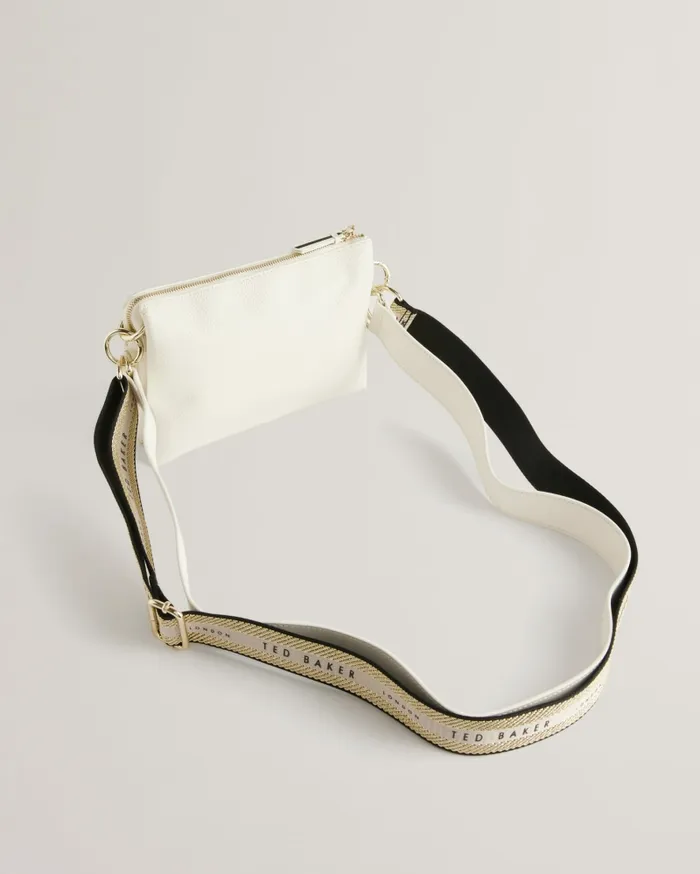 Women DELPHIA 8211 Branded Webbing Crossbody Bag White Ted Baker Crossbody Bags