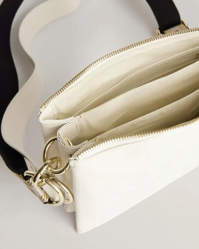 Women DELPHIA 8211 Branded Webbing Crossbody Bag White Ted Baker Crossbody Bags