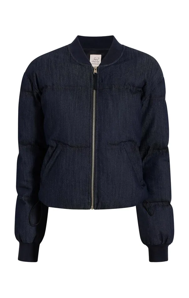 Women Denim Cinq Sept Denim Maris Puffer Indigo
