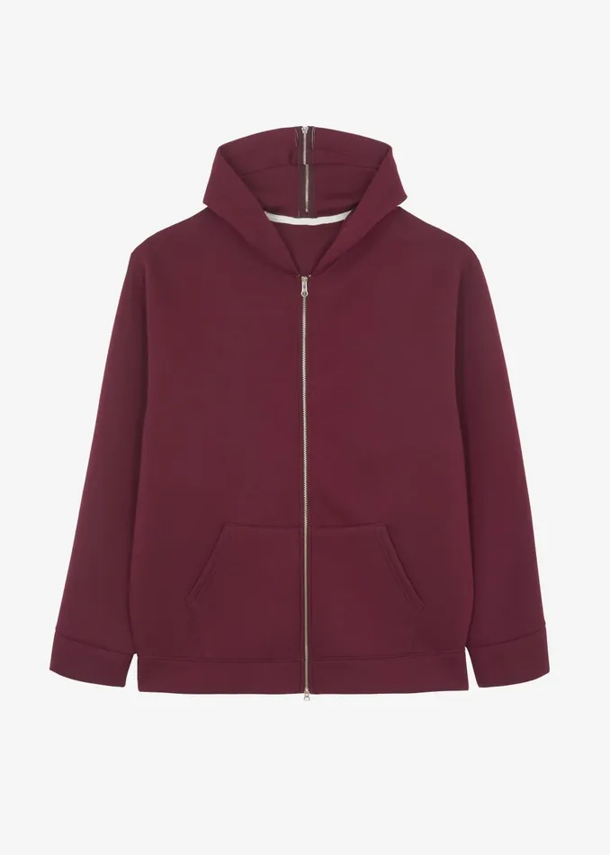 Women Denton Oversized Hoodie 8211 Burgundy The Frankie Shop Outerwear