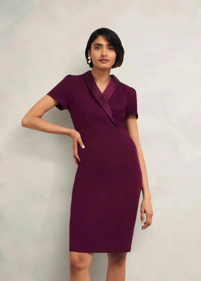 Women Dresses and Jumpsuits Hobbs Amira Dress Warm Plum