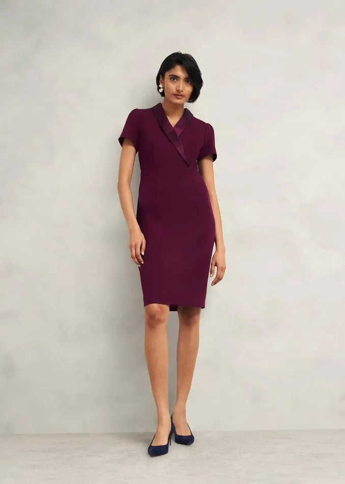 Women Dresses and Jumpsuits Hobbs Amira Dress Warm Plum