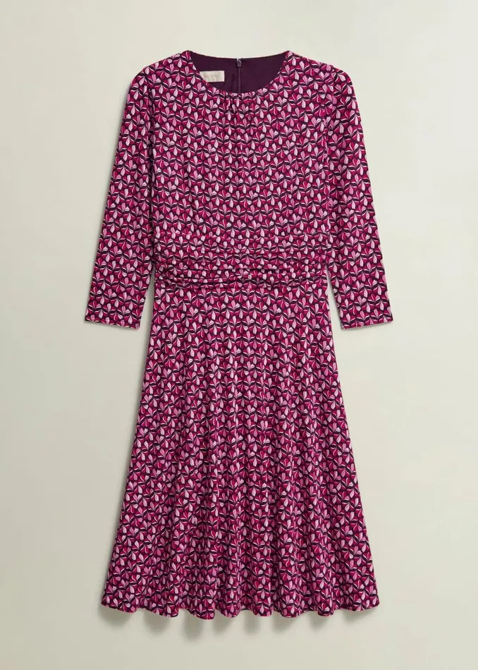 Women Dresses and Jumpsuits Hobbs Bayview Jersey Dress Pink Multi