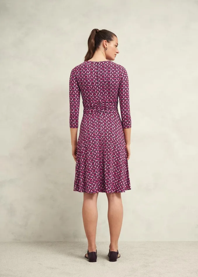 Women Dresses and Jumpsuits Hobbs Bayview Jersey Dress Pink Multi
