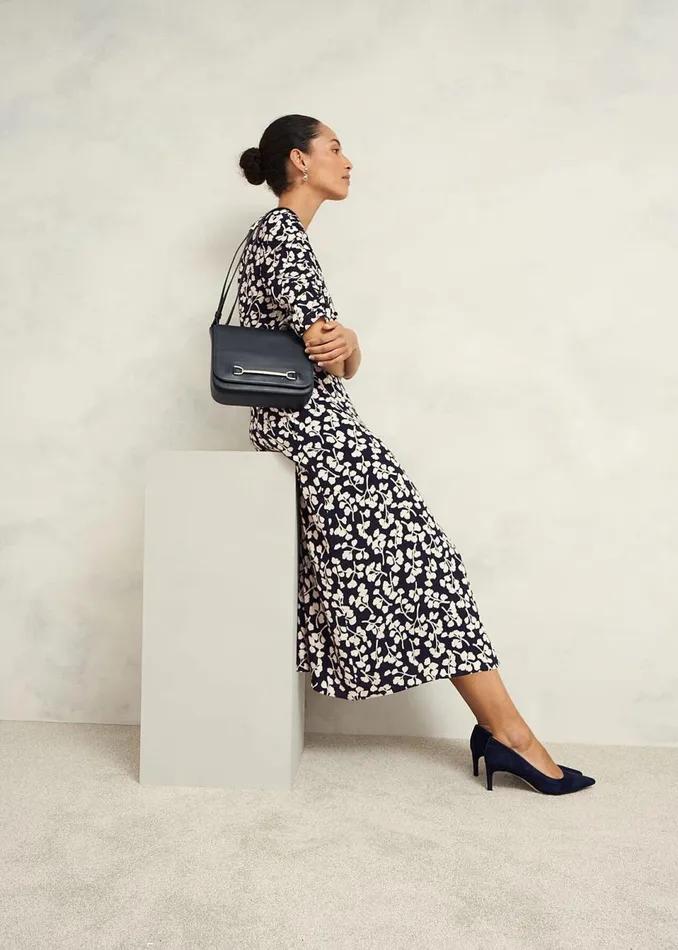 Women Dresses and Jumpsuits Hobbs Bonnie Dress Navy Cream