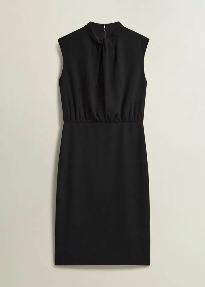 Women Dresses and Jumpsuits Hobbs Camille Twist Neck Dress Black