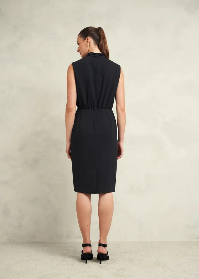Women Dresses and Jumpsuits Hobbs Camille Twist Neck Dress Black