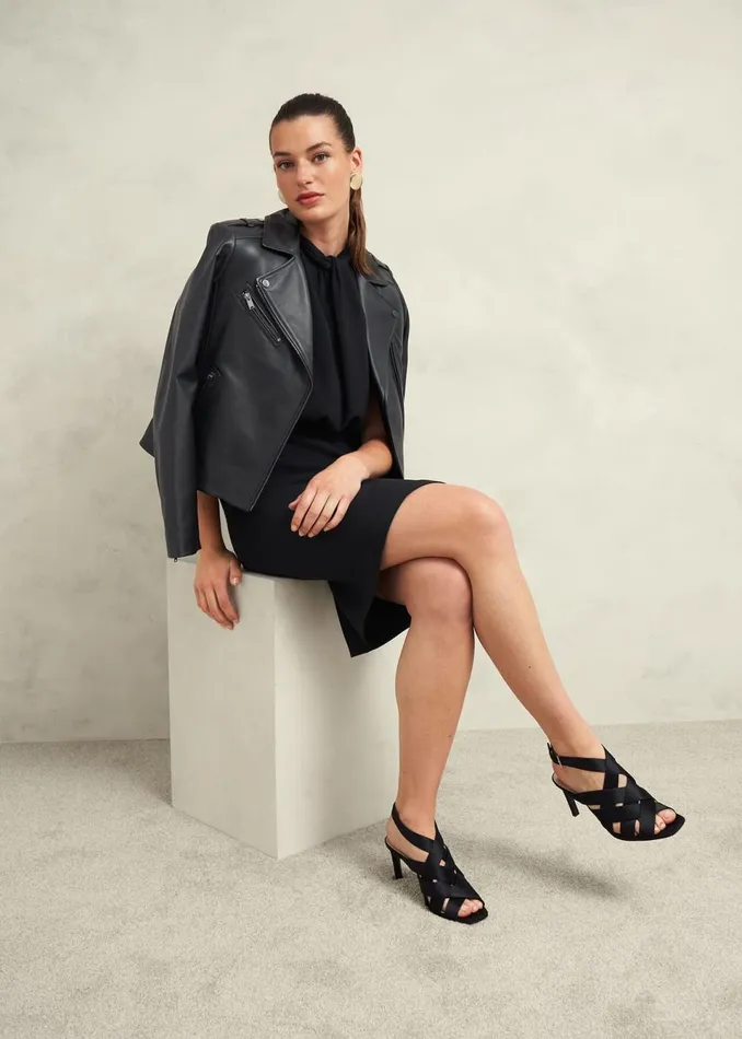 Women Dresses and Jumpsuits Hobbs Camille Twist Neck Dress Black