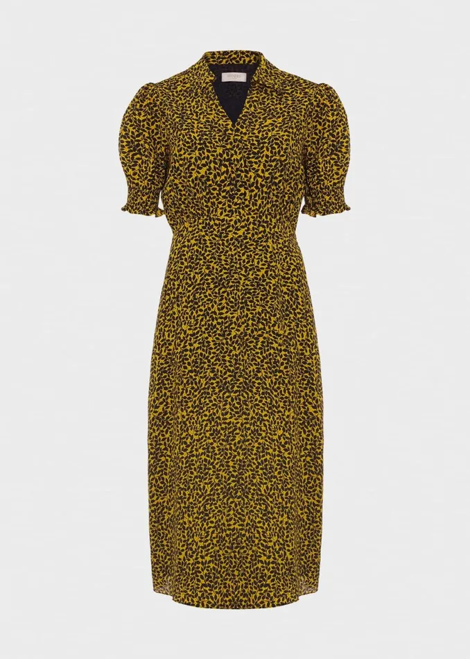 Women Dresses and Jumpsuits Hobbs Elora Dress Chartreuse Navy