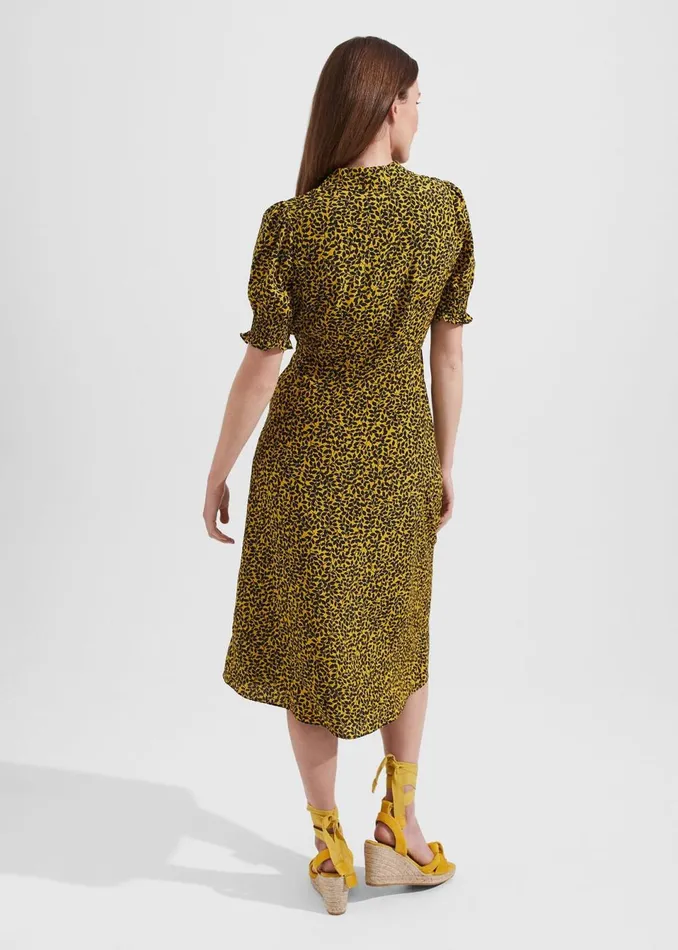 Women Dresses and Jumpsuits Hobbs Elora Dress Chartreuse Navy