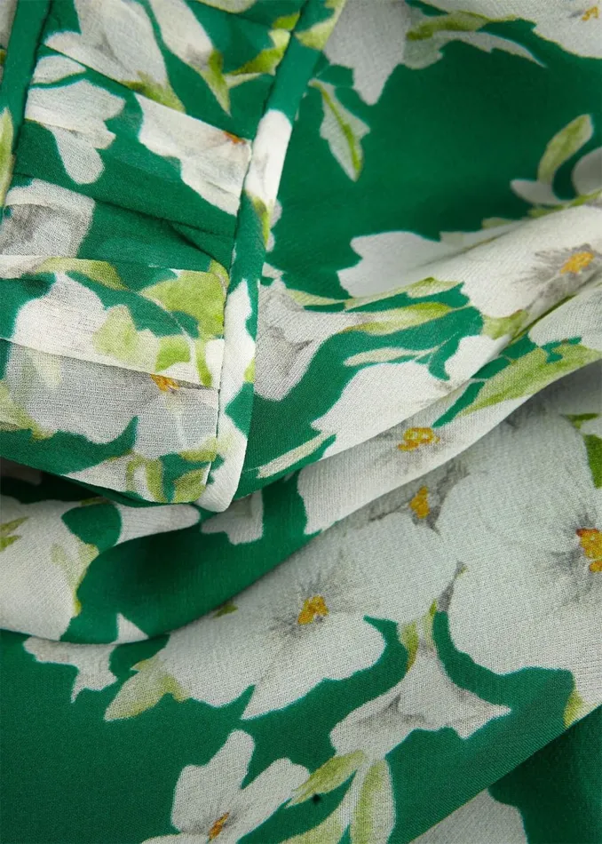 Women Dresses and Jumpsuits Hobbs Petite Bronwyn Silk Dress Green Multi