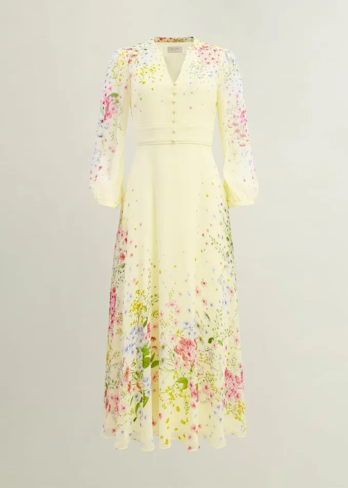 Women Dresses and Jumpsuits Hobbs Petite Emma Dress Yellow Multi