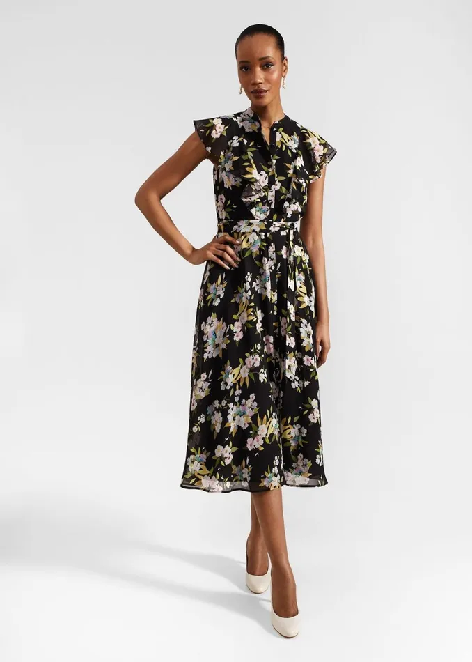 Women Dresses and Jumpsuits Hobbs Petite Erica Dress Black Multi