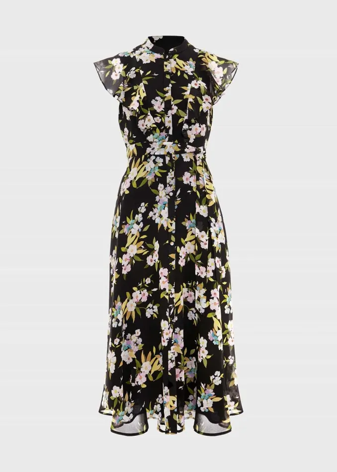 Women Dresses and Jumpsuits Hobbs Petite Erica Dress Black Multi