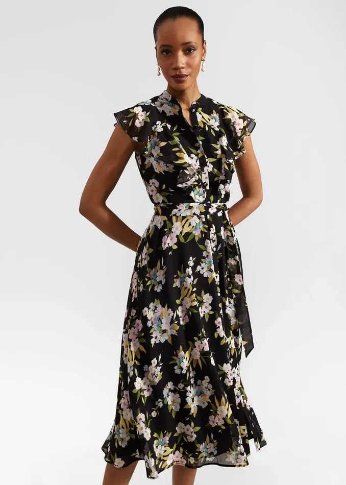 Women Dresses and Jumpsuits Hobbs Petite Erica Dress Black Multi