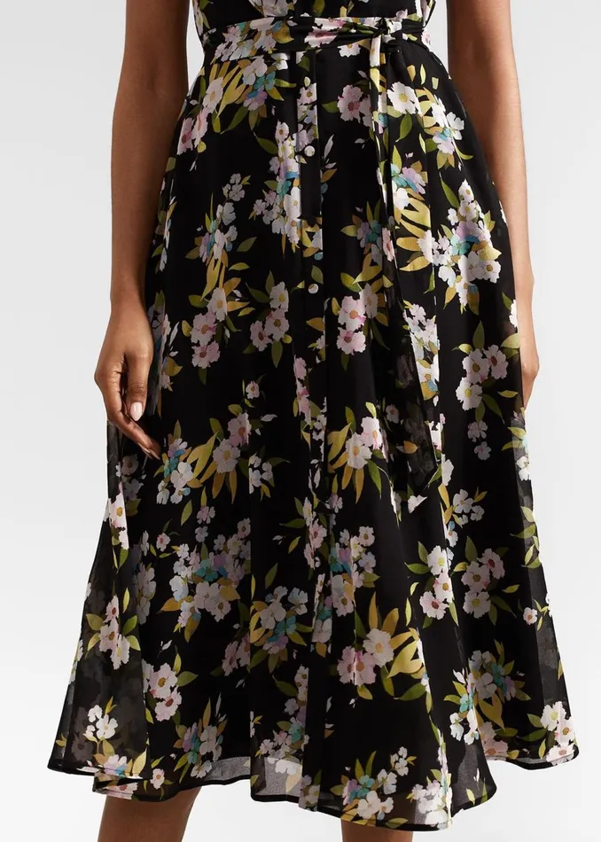 Women Dresses and Jumpsuits Hobbs Petite Erica Dress Black Multi