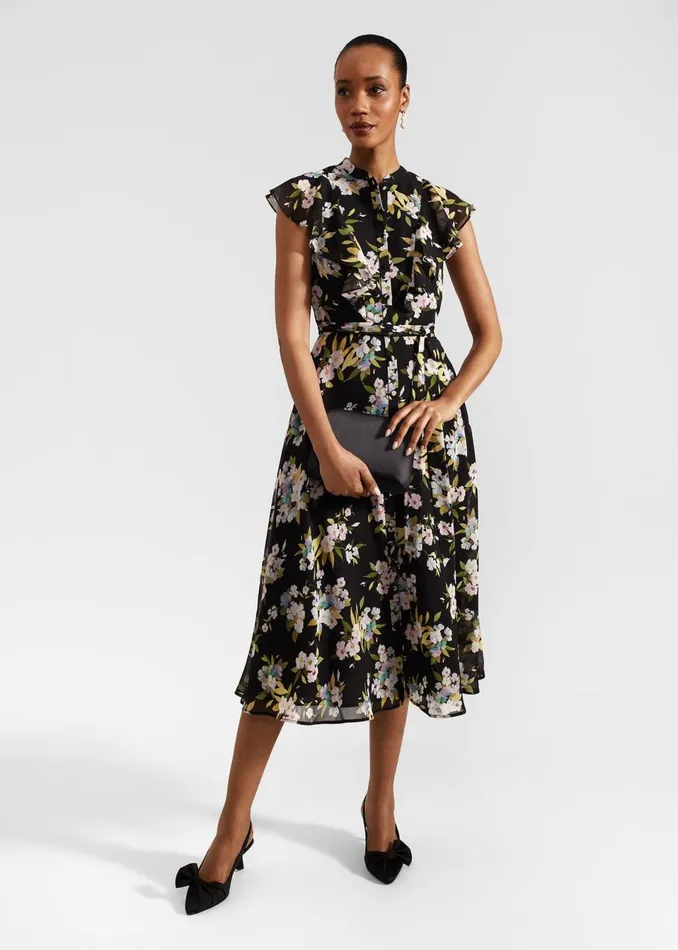 Women Dresses and Jumpsuits Hobbs Petite Erica Dress Black Multi